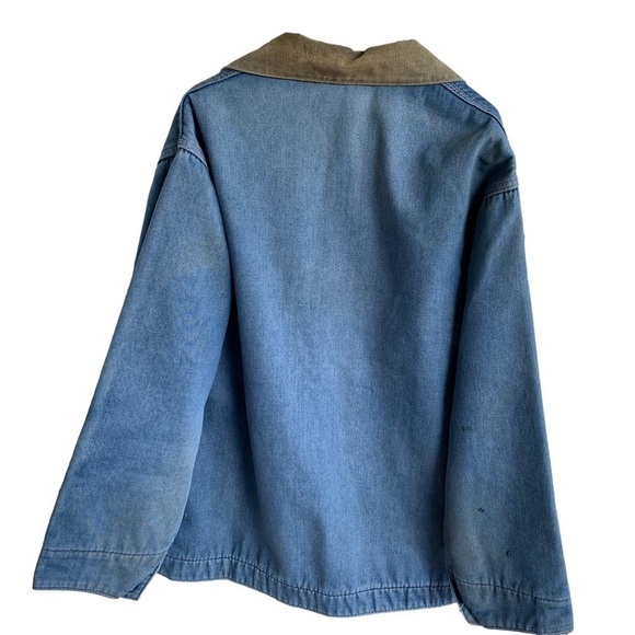 Vintage Big Mac Blanket Lined Denim Barn Coat Chore Jacket Men’s Size XL - Picture 8 of 13